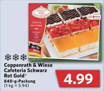 Combi Coppenrath & Wiese Cafeteria Schwarz Rot Gold 840g Angebot