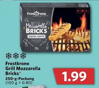 Combi Frostkrone Grill Mozzarella Bricks 250g Angebot