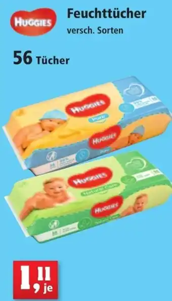 Thomas Philipps Huggies Feuchttücher 56 Tücher Angebot