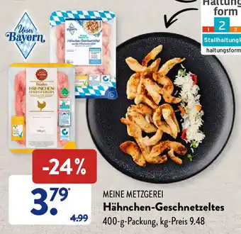 Aldi Süd Meine Metzgerei Hähnchen Geschnetzeltes 400 g Packung Angebot