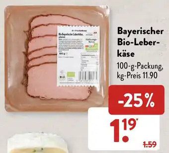 Aldi Süd Bayerischer Bio Leberkäse 100 g Packung Angebot