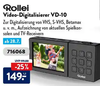 Aldi Süd Rollei Video Digitalisierer VD-10 Angebot