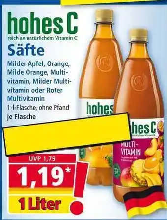 Norma Hohes C Angebot