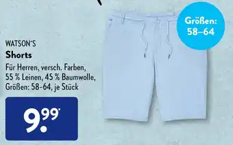 Aldi Süd Watson's Shorts Angebot