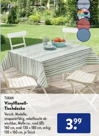 Aldi Süd Tukan Vinylflanell Tischdecke Angebot