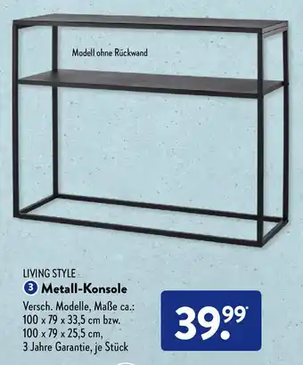 Aldi Süd Living Style Metall Konsole Angebot