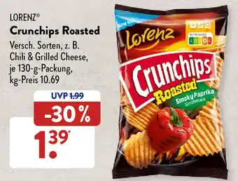 Aldi Süd Lorenz Crunchips Roasted 130 g Packung Angebot