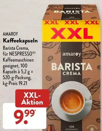 Aldi Süd Amaroy Kaffeekapseln 520 g Packung Angebot