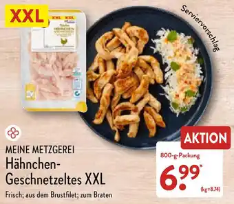 Aldi Nord Meine Metzgerei Hähnchen Geschnetzeltes XXL 800 g Packung Angebot