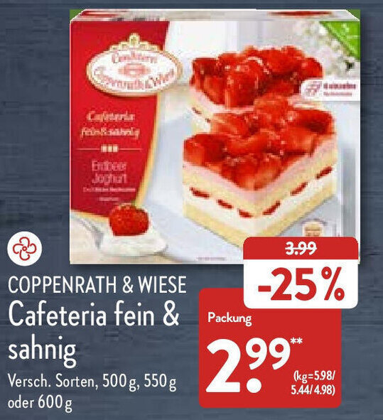 Coppenrath & Wiese Cafeteria fein & sahnig 500 g, 550 g oder 600 g