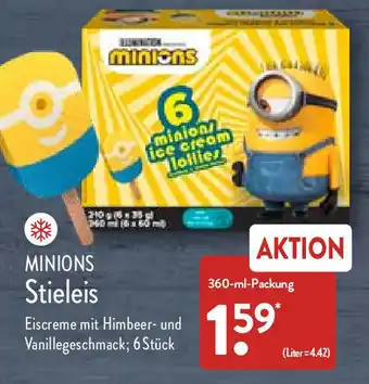 Aldi Nord Minions Stieleis 360 ml Packung Angebot