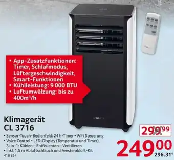 Selgros ClaTronic Klimagerat | CL 3716 Angebot