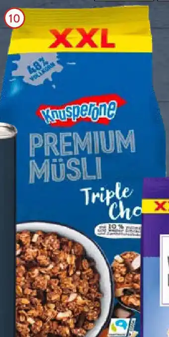 Aldi Nord Knusperone Premium Müsli XXL 1 kg Packung Angebot