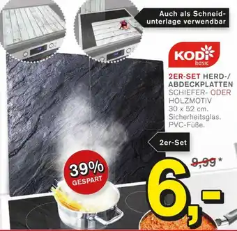 KODi 2er Set Herd/Abdeckplatten Angebot