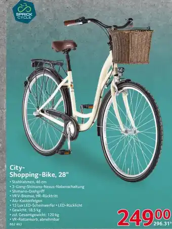 Selgros SprickCycle City-Shopping-Bike 28" Angebot