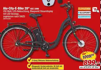 Poco Prophete, blaupunkt oder shimano alu-city-e-bike 28“ ecc 3200 Angebot