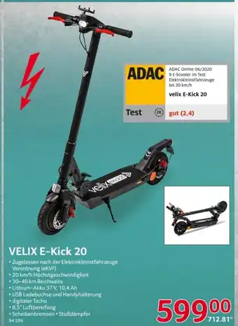 Selgros Velix E-Kikc 20 Angebot