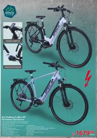 Selgros SprickCycle Alu-Trekking E-Bike 28" Angebot