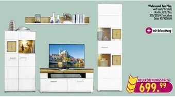 Möbel Boss Wohnwand Fun Plus Angebot