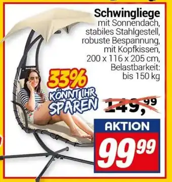 CENTERSHOP Schwingliege Angebot