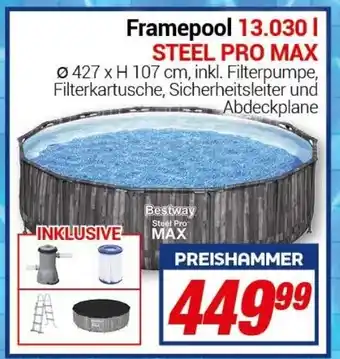 CENTERSHOP Bestway Steel Pro Max Framepool 13.030 L Angebot