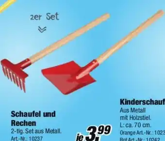 Rofu Kinderland Schaufel und Rechen Angebot