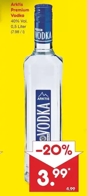 Netto Marken-Discount Arktis Premium Vodka 0.5 L Angebot