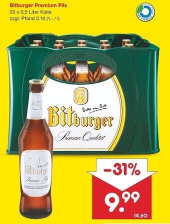 Netto Marken-Discount Bitburger Premium Pils 20 x 0.5 L Angebot