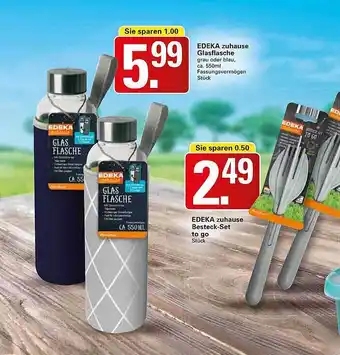 WEZ Edeka zuhause glasflasche Angebot