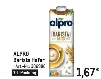 METRO Alpro barista hafer Angebot