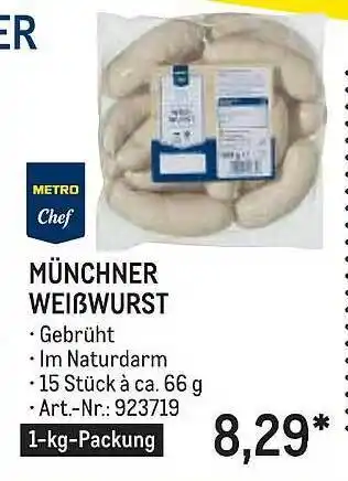 METRO Metro chef münchner weißwurst Angebot