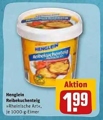 REWE Kaufpark Henglein reibekuchenteig Angebot