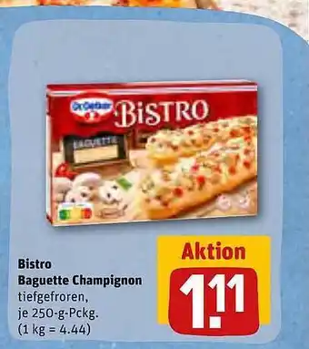 REWE Kaufpark Bistro baguette champignon Angebot