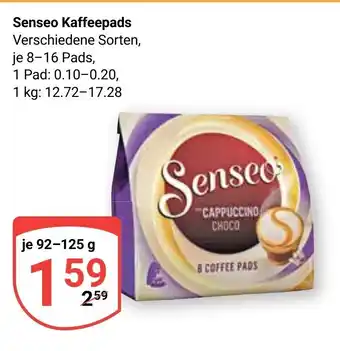 Globus Senseo Kaffee Pads 8-16st Angebot