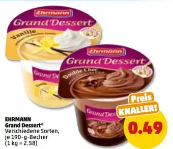 PENNY Ehrmann Gran Dessert 190 g Becher Angebot