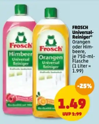 PENNY Frosch Universalreiniger 750 ml Flasche Angebot