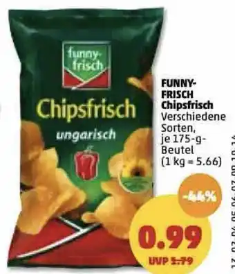 PENNY Funny Frisch Chipsfrisch 175 g Beutel Angebot