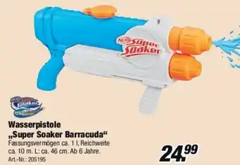 Rofu Kinderland Wasserpistole ,,Super Soaker Barracuda" Angebot