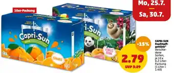 PENNY Capri Sun Fruchtsaftgetränk 10x0,2 Liter Packung Angebot