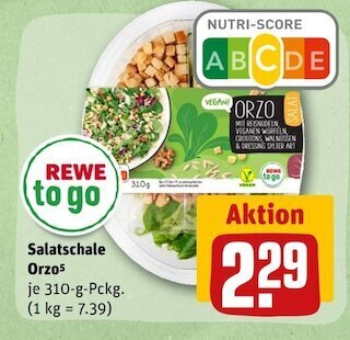 REWE Rewe to go salatschale orzo Angebot