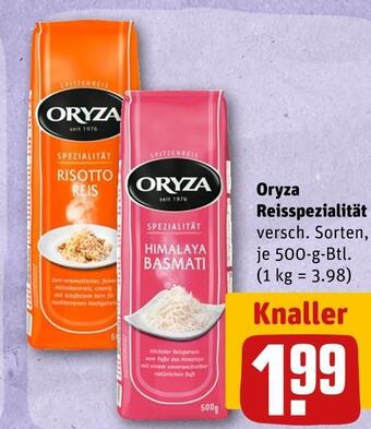 REWE Oryza reisspezialität Angebot