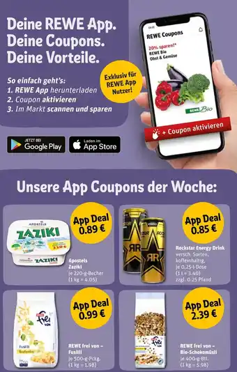 REWE Rewe unsere app coupons der woche Angebot