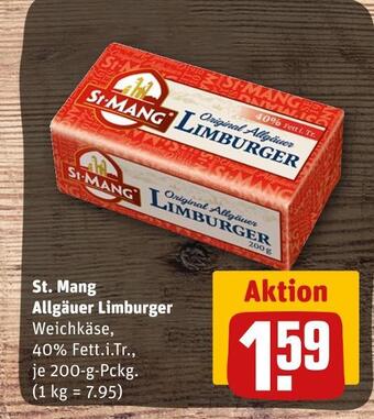 REWE St. mang allgäuer limburger Angebot