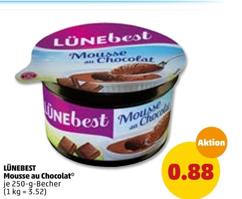 Lünebest mousse au chocolat Angebot bei PENNY