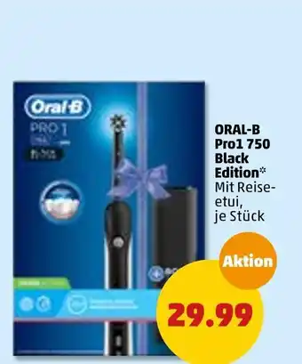 PENNY Oral-b pro1 750 black edition elektrische zahnbürste Angebot