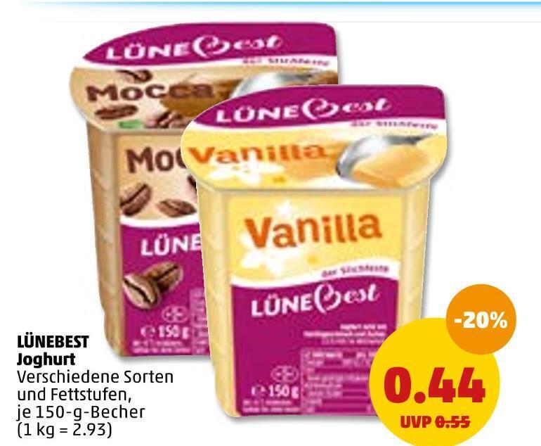 Lünebest joghurt Angebot bei PENNY