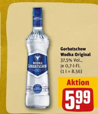 REWE Gorbatschow wodka original Angebot