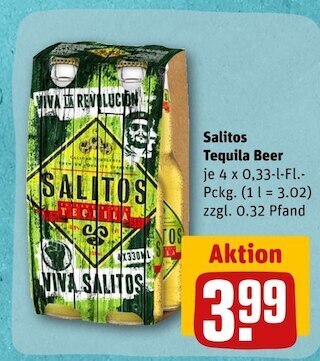 REWE Salitos tequila beer Angebot