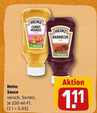 REWE Heinz sauce Angebot