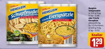 REWE Henglein schupfnudeln oder frische eierspätzle Angebot